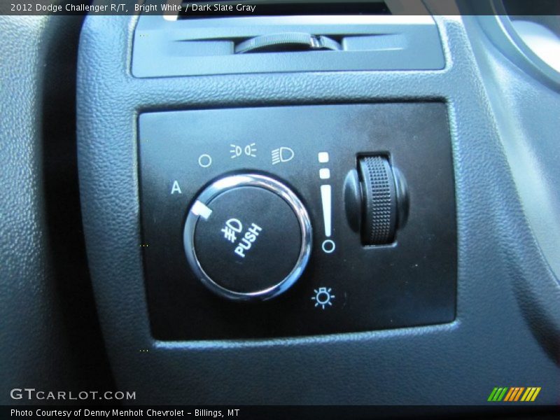 Bright White / Dark Slate Gray 2012 Dodge Challenger R/T