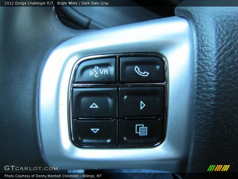 Bright White / Dark Slate Gray 2012 Dodge Challenger R/T