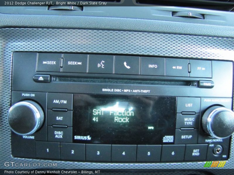 Bright White / Dark Slate Gray 2012 Dodge Challenger R/T