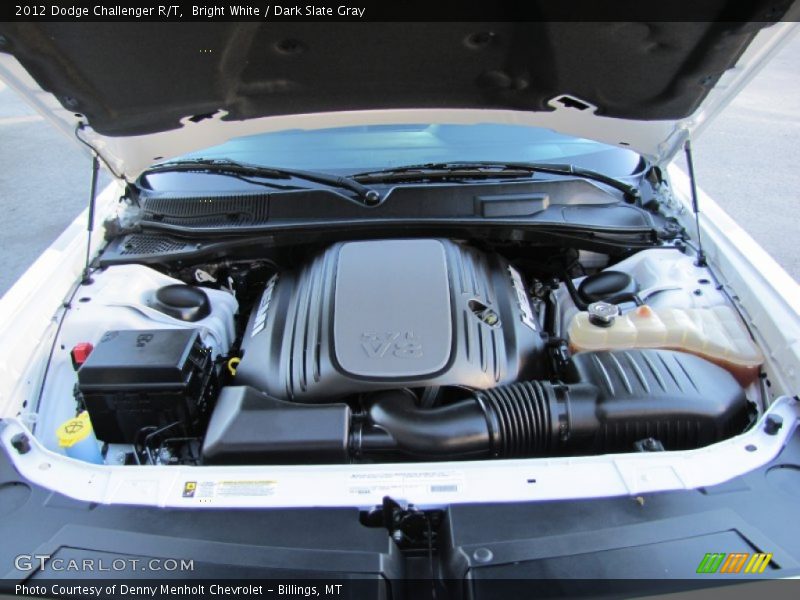 Bright White / Dark Slate Gray 2012 Dodge Challenger R/T