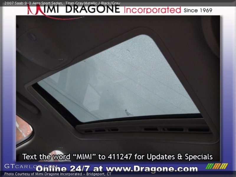 Titan Gray Metallic / Black/Gray 2007 Saab 9-3 Aero Sport Sedan