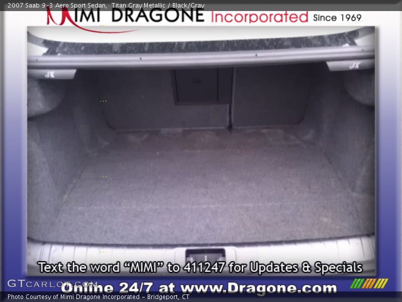 Titan Gray Metallic / Black/Gray 2007 Saab 9-3 Aero Sport Sedan
