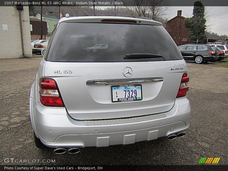 Iridium Silver Metallic / Black 2007 Mercedes-Benz ML 63 AMG 4Matic