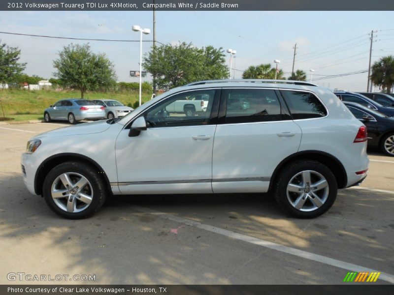 Campanella White / Saddle Brown 2012 Volkswagen Touareg TDI Lux 4XMotion