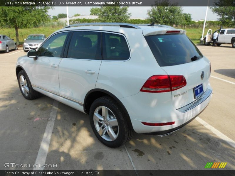 Campanella White / Saddle Brown 2012 Volkswagen Touareg TDI Lux 4XMotion
