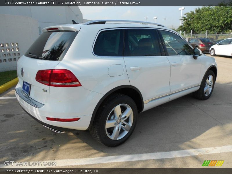 Campanella White / Saddle Brown 2012 Volkswagen Touareg TDI Lux 4XMotion