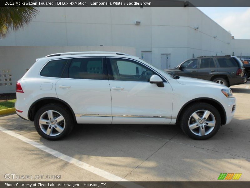 Campanella White / Saddle Brown 2012 Volkswagen Touareg TDI Lux 4XMotion