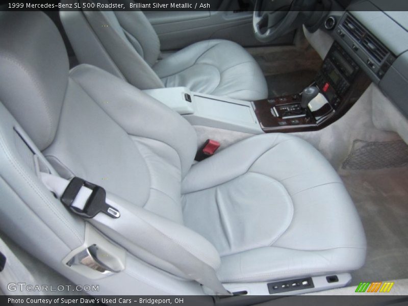 Brilliant Silver Metallic / Ash 1999 Mercedes-Benz SL 500 Roadster