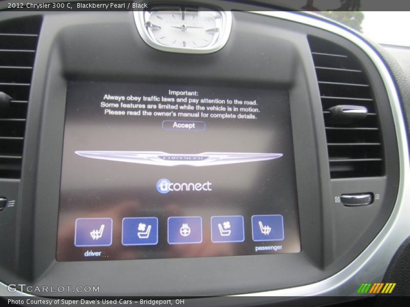 Blackberry Pearl / Black 2012 Chrysler 300 C
