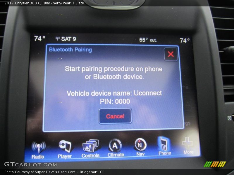 Blackberry Pearl / Black 2012 Chrysler 300 C
