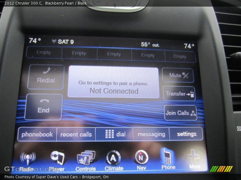 Blackberry Pearl / Black 2012 Chrysler 300 C
