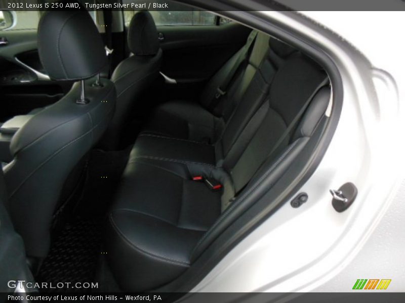 Tungsten Silver Pearl / Black 2012 Lexus IS 250 AWD