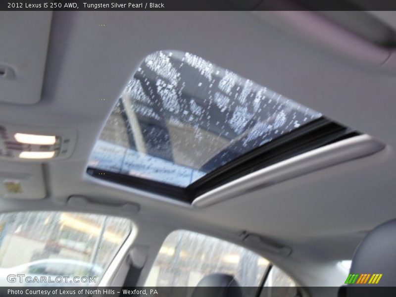 Tungsten Silver Pearl / Black 2012 Lexus IS 250 AWD
