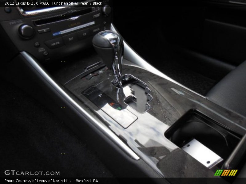 Tungsten Silver Pearl / Black 2012 Lexus IS 250 AWD
