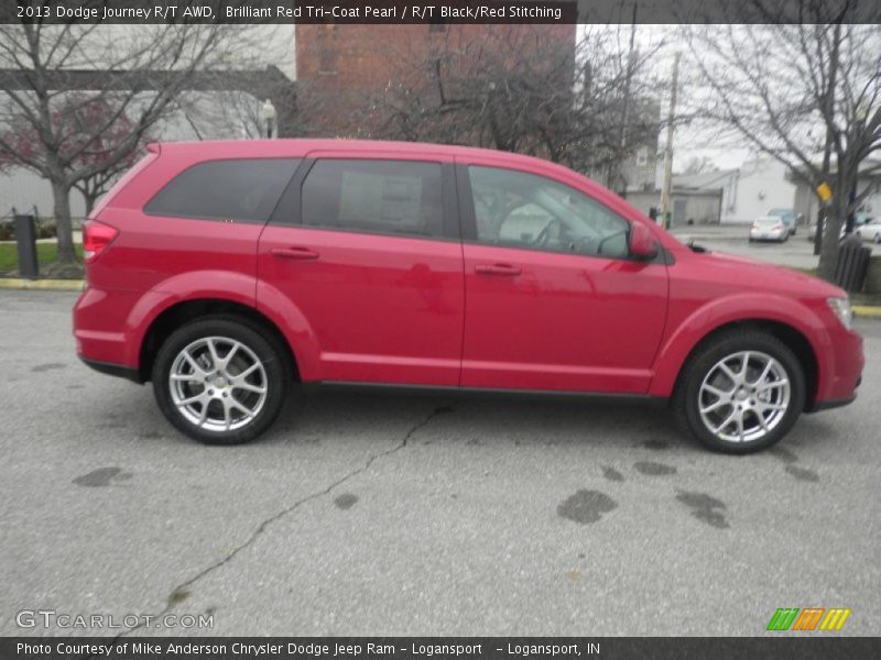 Brilliant Red Tri-Coat Pearl / R/T Black/Red Stitching 2013 Dodge Journey R/T AWD