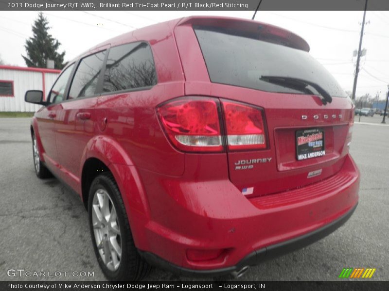 Brilliant Red Tri-Coat Pearl / R/T Black/Red Stitching 2013 Dodge Journey R/T AWD