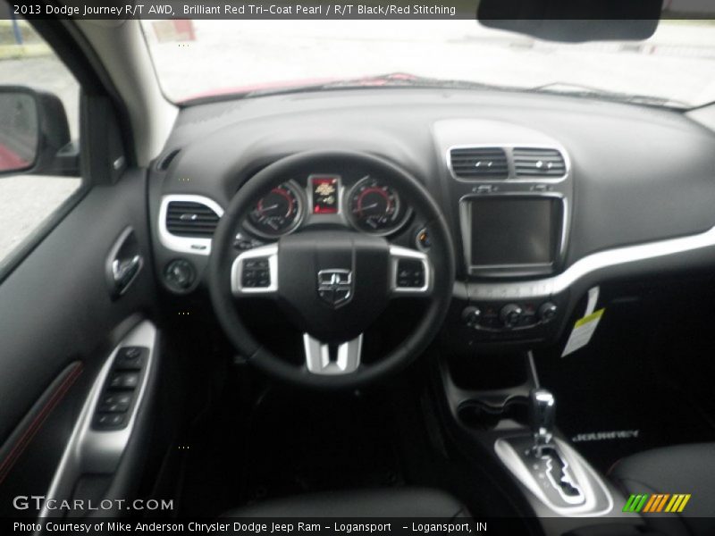Brilliant Red Tri-Coat Pearl / R/T Black/Red Stitching 2013 Dodge Journey R/T AWD