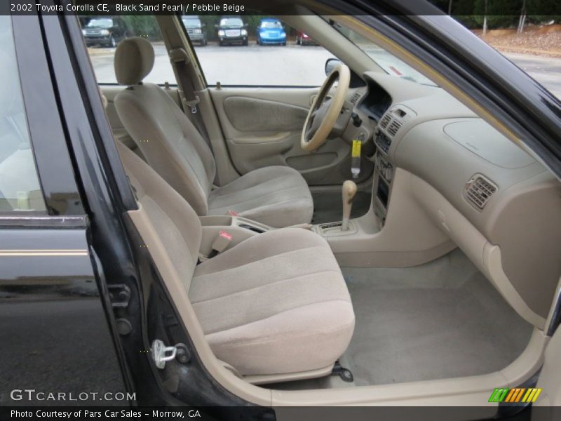 Black Sand Pearl / Pebble Beige 2002 Toyota Corolla CE