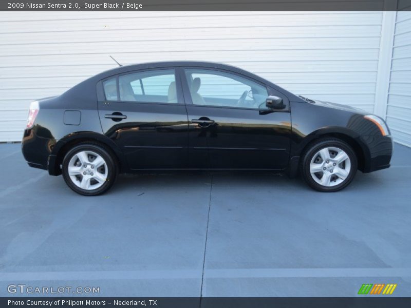 Super Black / Beige 2009 Nissan Sentra 2.0