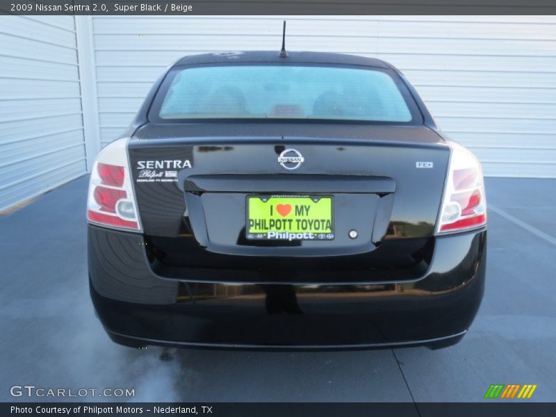 Super Black / Beige 2009 Nissan Sentra 2.0