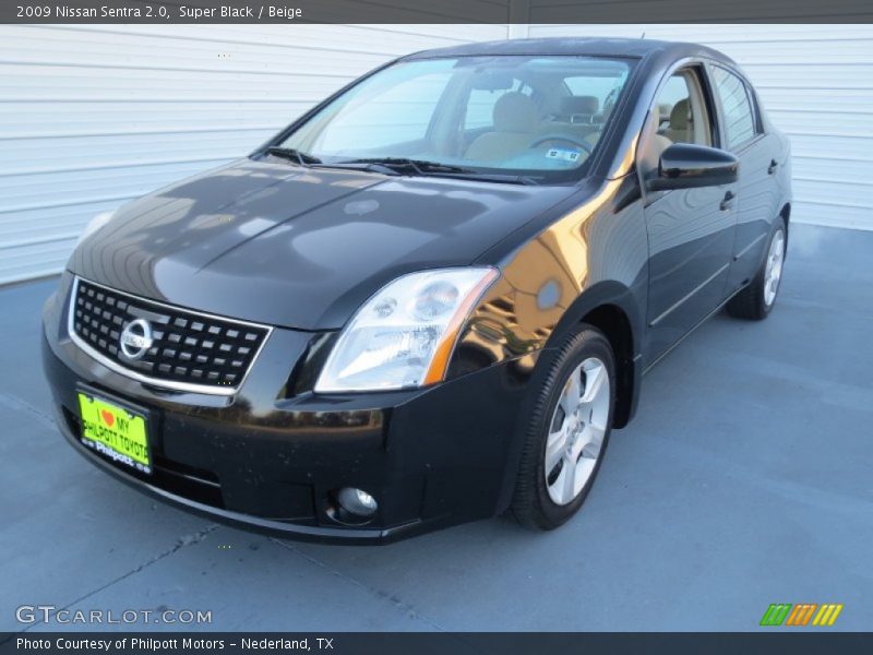 Super Black / Beige 2009 Nissan Sentra 2.0