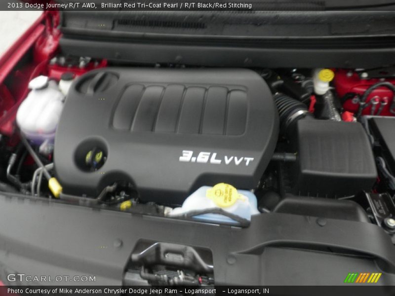 Brilliant Red Tri-Coat Pearl / R/T Black/Red Stitching 2013 Dodge Journey R/T AWD