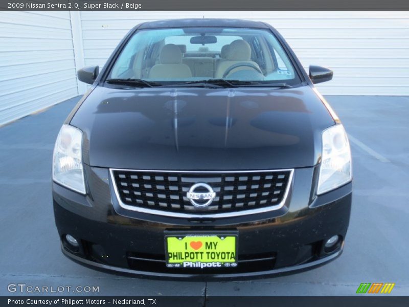 Super Black / Beige 2009 Nissan Sentra 2.0