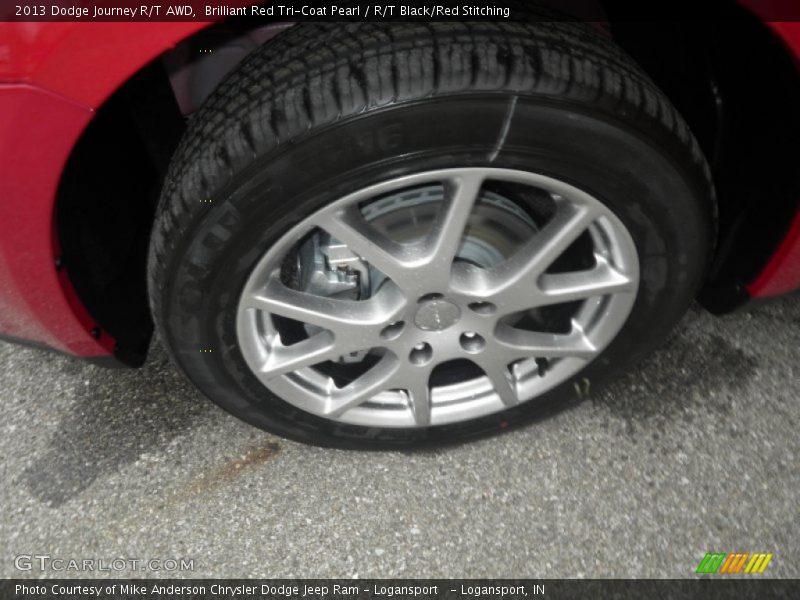 Brilliant Red Tri-Coat Pearl / R/T Black/Red Stitching 2013 Dodge Journey R/T AWD
