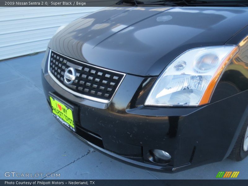 Super Black / Beige 2009 Nissan Sentra 2.0