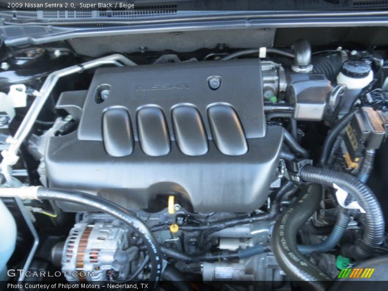 Super Black / Beige 2009 Nissan Sentra 2.0