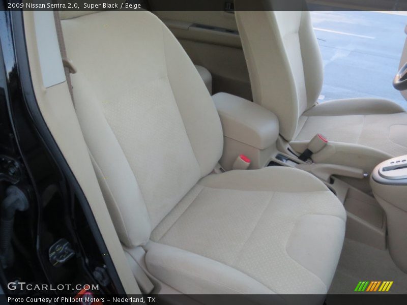 Super Black / Beige 2009 Nissan Sentra 2.0