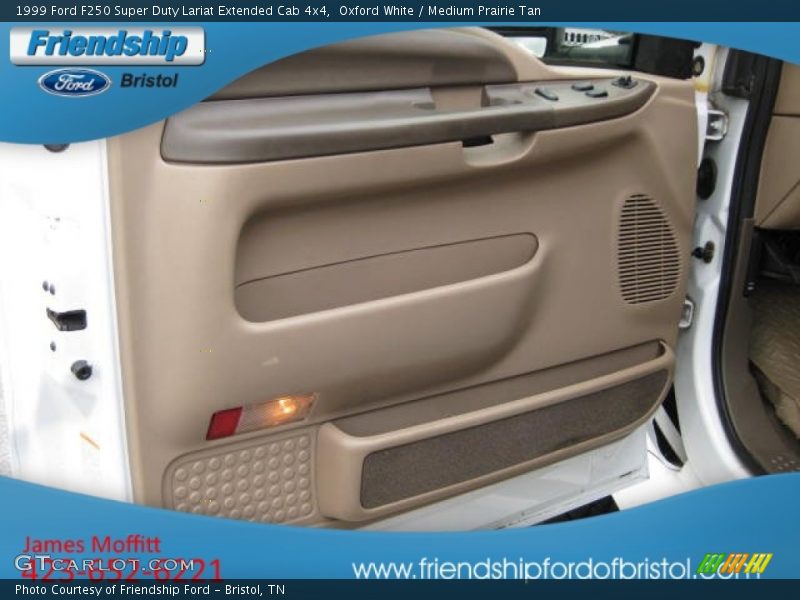Oxford White / Medium Prairie Tan 1999 Ford F250 Super Duty Lariat Extended Cab 4x4