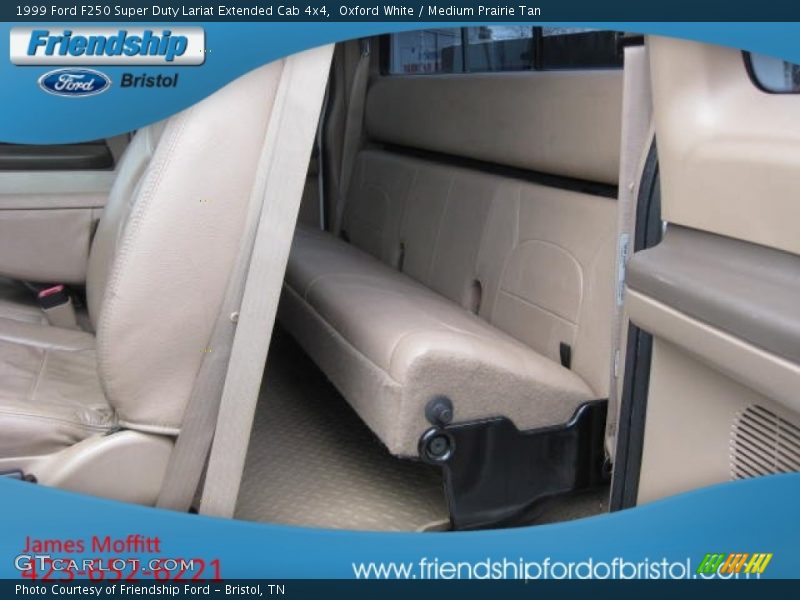 Oxford White / Medium Prairie Tan 1999 Ford F250 Super Duty Lariat Extended Cab 4x4