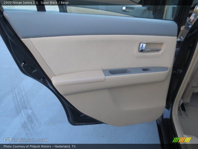 Super Black / Beige 2009 Nissan Sentra 2.0