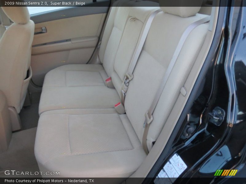 Super Black / Beige 2009 Nissan Sentra 2.0