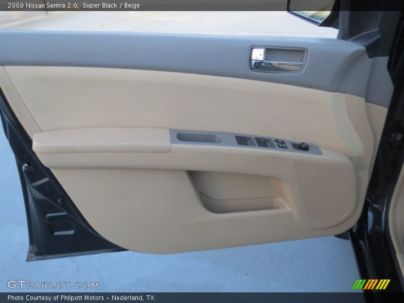 Super Black / Beige 2009 Nissan Sentra 2.0