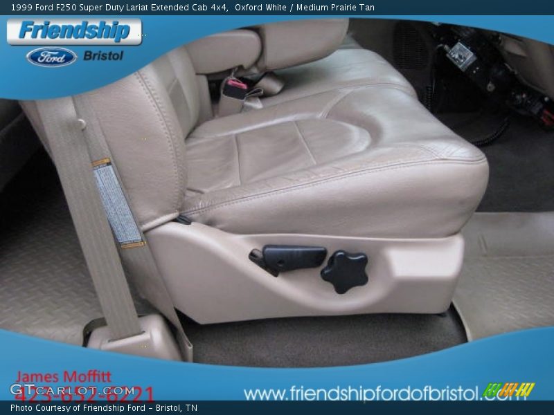 Oxford White / Medium Prairie Tan 1999 Ford F250 Super Duty Lariat Extended Cab 4x4
