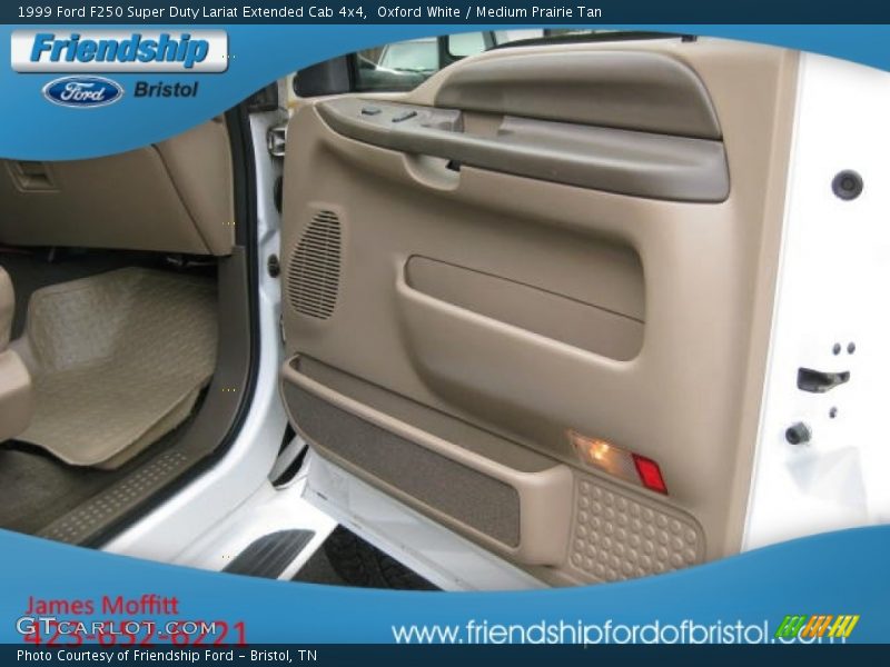 Oxford White / Medium Prairie Tan 1999 Ford F250 Super Duty Lariat Extended Cab 4x4