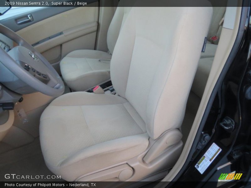 Super Black / Beige 2009 Nissan Sentra 2.0