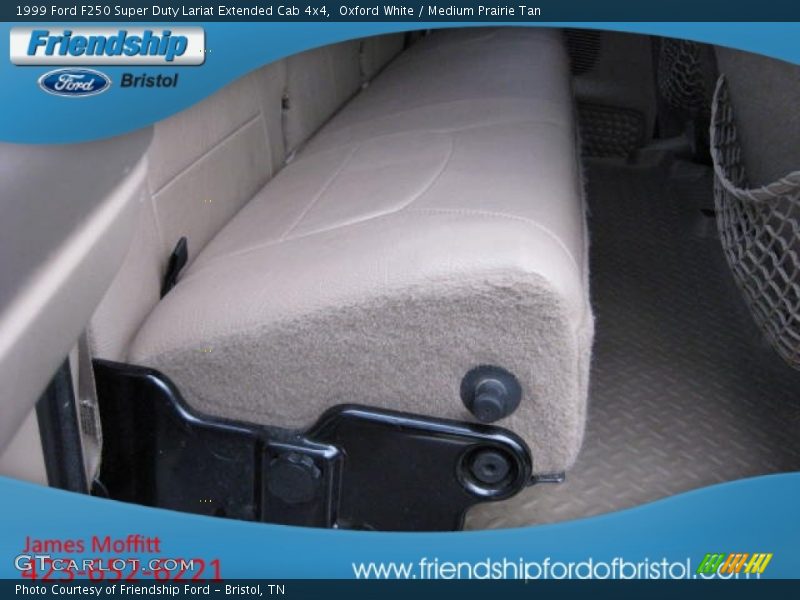 Oxford White / Medium Prairie Tan 1999 Ford F250 Super Duty Lariat Extended Cab 4x4