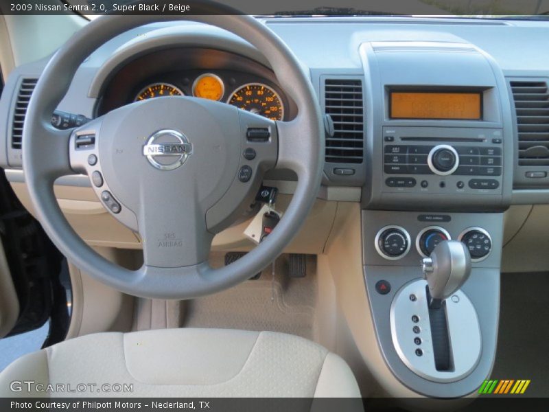 Super Black / Beige 2009 Nissan Sentra 2.0