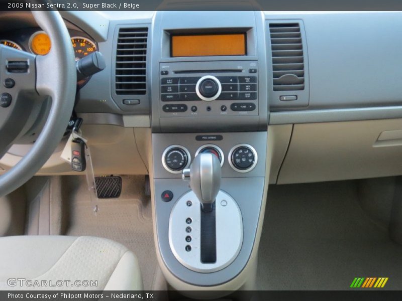 Super Black / Beige 2009 Nissan Sentra 2.0