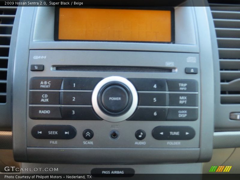 Super Black / Beige 2009 Nissan Sentra 2.0