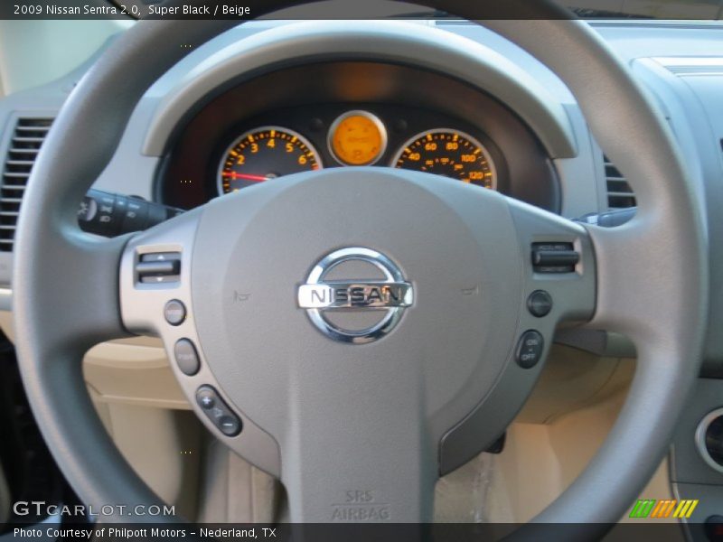 Super Black / Beige 2009 Nissan Sentra 2.0