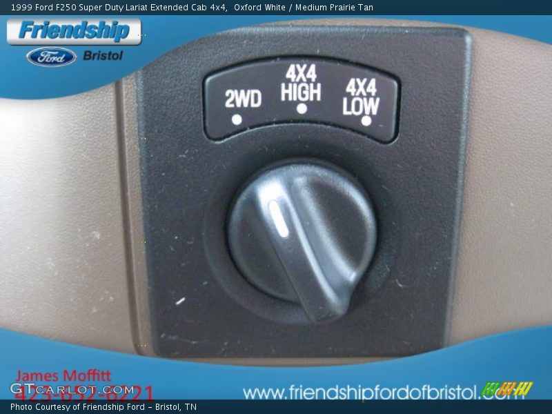 Oxford White / Medium Prairie Tan 1999 Ford F250 Super Duty Lariat Extended Cab 4x4