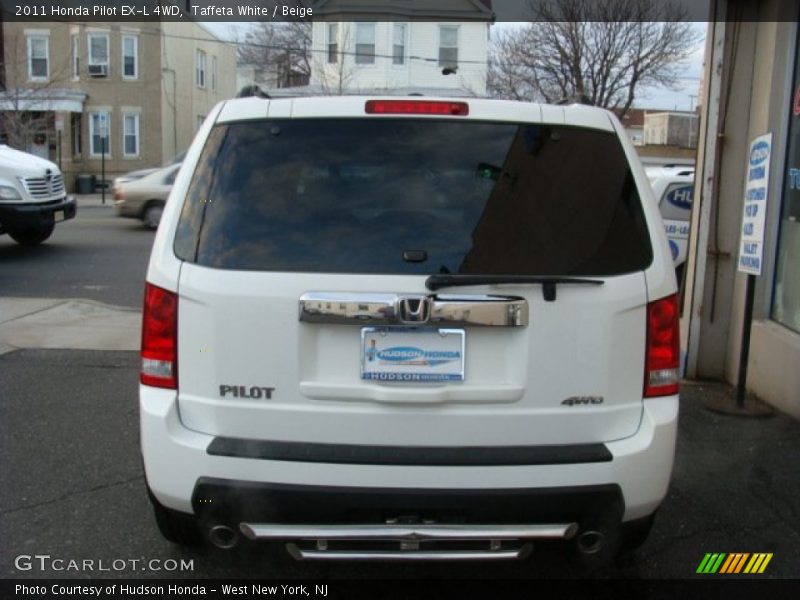 Taffeta White / Beige 2011 Honda Pilot EX-L 4WD