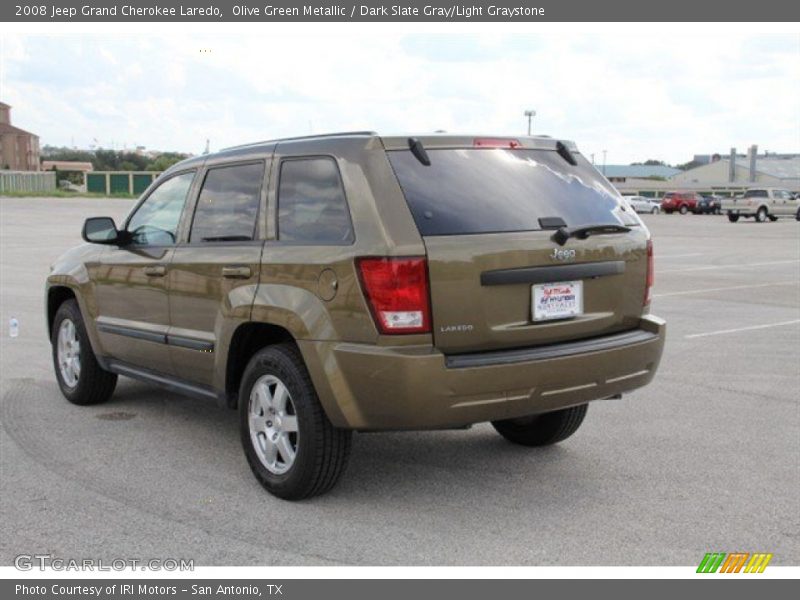 Olive Green Metallic / Dark Slate Gray/Light Graystone 2008 Jeep Grand Cherokee Laredo