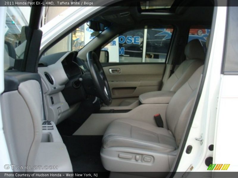 Taffeta White / Beige 2011 Honda Pilot EX-L 4WD