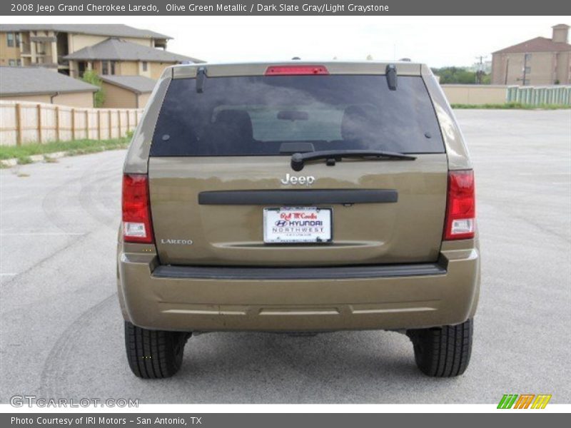 Olive Green Metallic / Dark Slate Gray/Light Graystone 2008 Jeep Grand Cherokee Laredo