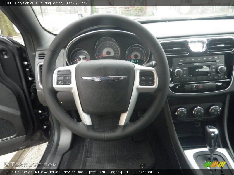 Black / Black 2013 Chrysler 200 Touring Sedan